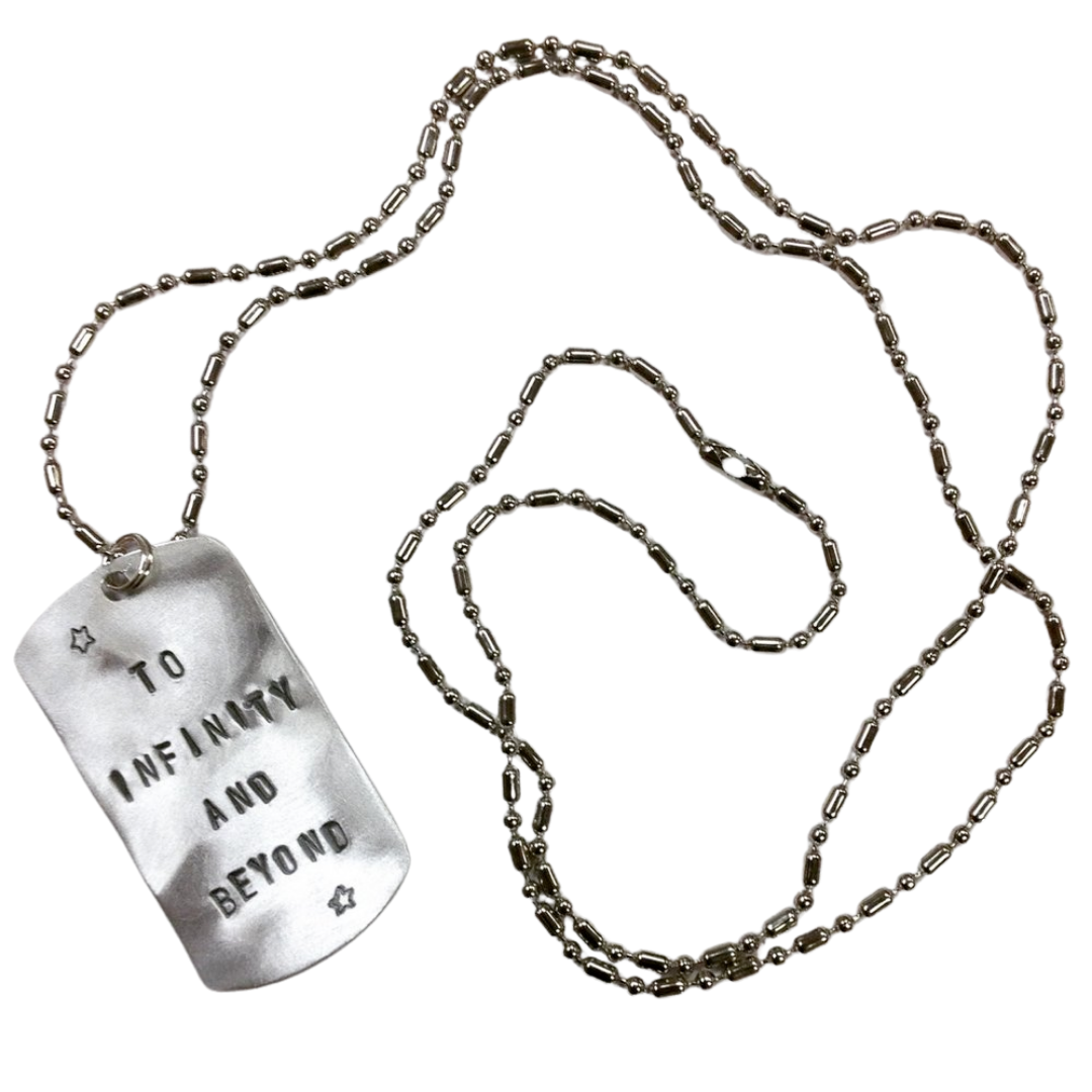 Dog tag necklace designer online